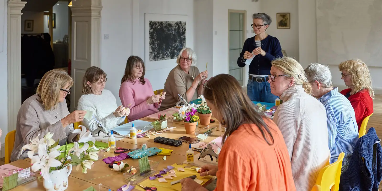 A florigami class led by Meg Lowder